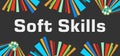 Soft Skills Dark Colorful Background Royalty Free Stock Photo