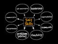 Soft Skills mind map, concept for presentations and reports