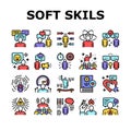 Soft Skills People Collection Icons Set Vector