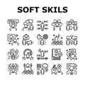 Soft Skills People Collection Icons Set Vector