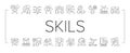 Soft Skills People Collection Icons Set Vector .