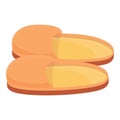 Soft slippers icon, cartoon style
