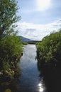 A small water outlet off the green river.