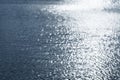 Soft and smooth water wave ripple with blurred bright abstract bokeh of sun light. Royalty Free Stock Photo