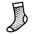 Soft sock icon, simple style