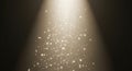 Soft Spotlight with Floating Dust Particles Royalty Free Stock Photo