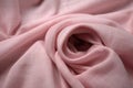 Soft and subtle brushed cotton texture in pastel pink with delicate, wispy fibers