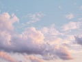 Soft Sunset Clouds with Blue Sky Gradient - AI Generated Background Royalty Free Stock Photo