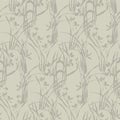 Soft tender orchid flowers sketch seamless pattern Royalty Free Stock Photo