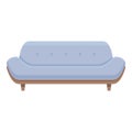 Soft textile sofa icon cartoon vector. Online adult sale