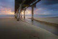 Sand Pumping Jetty at Main Beach on the Gold Coast Royalty Free Stock Photo