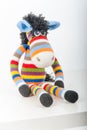 Soft toy bright zebra