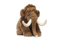 Soft toy cute brown elephant on white background Royalty Free Stock Photo