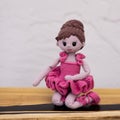 Cute Knitted ballerina doll