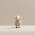 Minimalist Photography: Cute Sheep In Soft Earthy Tones