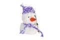 Soft toy-white snowman Royalty Free Stock Photo