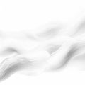 Soft undulating fabriclike forms in shades of white and grey creating a gentle flowing abstract composition on a white Royalty Free Stock Photo
