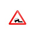 Soft verges icon. Element of road signs icon for mobile concept and web apps. Colored Soft verges icon can be used for web and mob