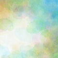 Soft watercolor background in blue green pink and yellow spring colors for Easter or spring Royalty Free Stock Photo