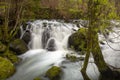 Soft waterfall in tropical river , landscape of nature waterfalls, Viseu