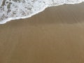 Soft wave of Black Sea on sandy beach Royalty Free Stock Photo