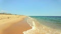 Soft wave of blue ocean on East Beach Rhode Island USA