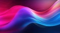 Soft wave neon pink, blue and red background created with Generative AI. Abstract background with colorful waves. Royalty Free Stock Photo