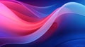 Soft wave neon pink, blue and red background created with Generative AI. Abstract background with colorful waves. Royalty Free Stock Photo