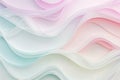 Soft wave patterns in light colors, creating a calming and cute background Royalty Free Stock Photo