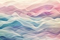 Soft wave patterns in light colors, creating a calming and cute background Royalty Free Stock Photo