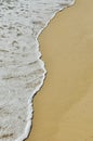 Soft wave of the sea on sandy beach Royalty Free Stock Photo