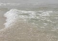 Soft waves on the beach