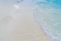 Soft waves and sandy beach Royalty Free Stock Photo