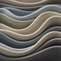 Soft, wavy layers of fabric in muted tones, including gray, beige, and blue, create a Royalty Free Stock Photo