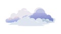 Soft, Whimsical Cloud Formation Vector Illustration, vector design Generative AI Royalty Free Stock Photo