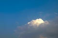 Soft white clouds against blue sky Royalty Free Stock Photo