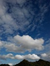 White clouds in the blue sky Royalty Free Stock Photo