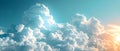 Soft white cotton cloud texture resembling cotton candy clouds in blue sky. Concept Cloud Royalty Free Stock Photo