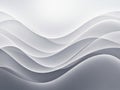 Soft White and Gray Abstract Waves with Subtle Lighting flowing smooth Royalty Free Stock Photo