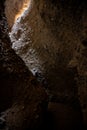 Soft White Light Highlights The Back Wall Of Sidewinder Canyon