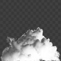 Soft White Steam Cloud With Realistic Vapor Texture And Gentle Diffusion Isolated On A Transparent Background Royalty Free Stock Photo