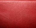 Soft wrinkled red leather. Texture or background Royalty Free Stock Photo