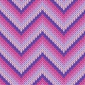 Soft zigzag chevron stripes christmas knit