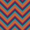 Soft zigzag chevron stripes knit texture