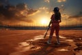 Softball Baseball. team sport with a ball, Fast pitch, Slow pitch, An energetic game of bat and ball, glove. Teamwork Royalty Free Stock Photo