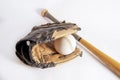 Softball,bat,glove Royalty Free Stock Photo