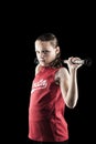 Softball Girl Royalty Free Stock Photo