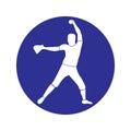 softball icon Royalty Free Stock Photo