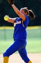 Softball pitcher Royalty Free Stock Photo