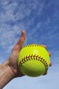 Softball Player Giving Thumbs Up Sign